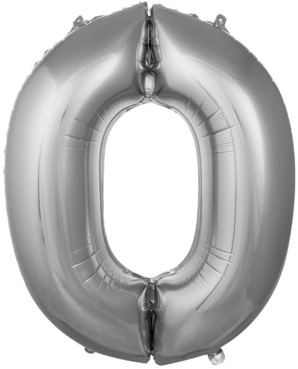 Gümüş Rakam Balon 16 İnç