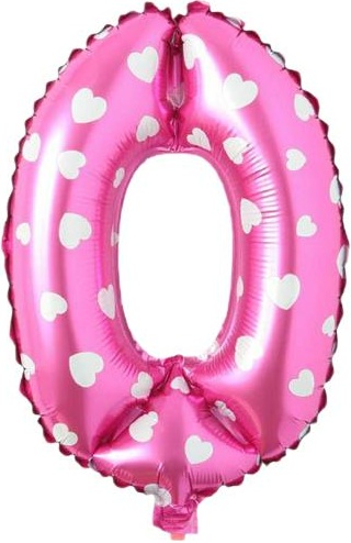 Pembe Rakam Balon 16 İnç