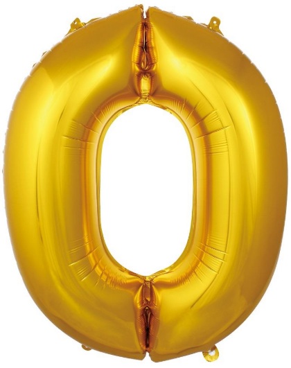 Gold Rakam Balon 34 İnç