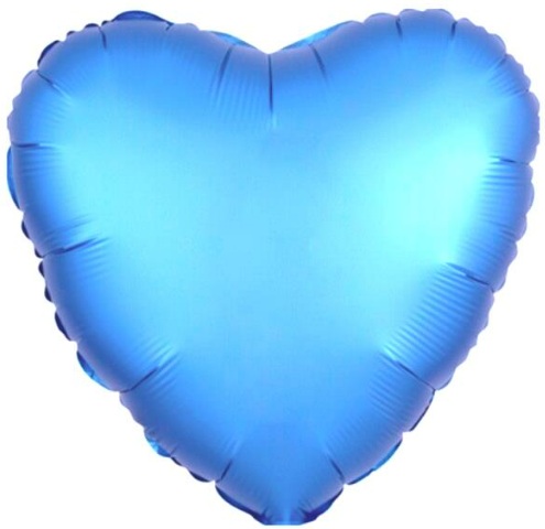 Kalp Folyo Balon Mavi