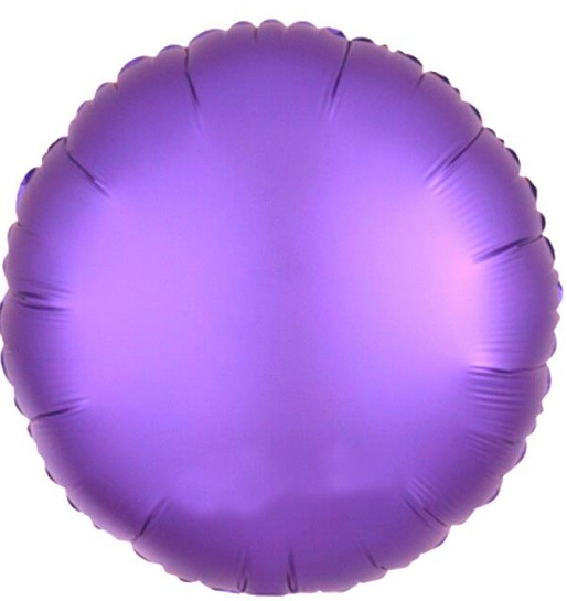 Yuvarlak Folyo Balon Mor