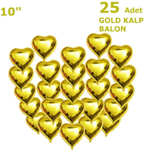 Kalpli Set Balon Gold