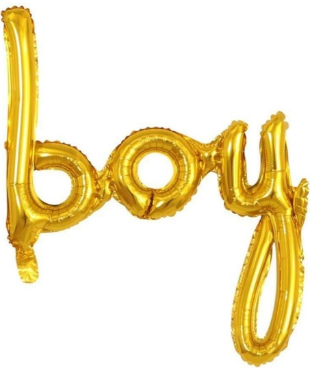 Boy Folyo Balon Gold