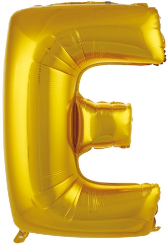 E Harfi Balon 40 inç Gold