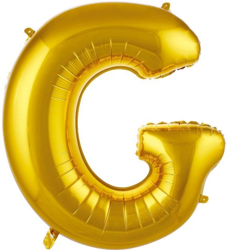 G Harf Balon Gold