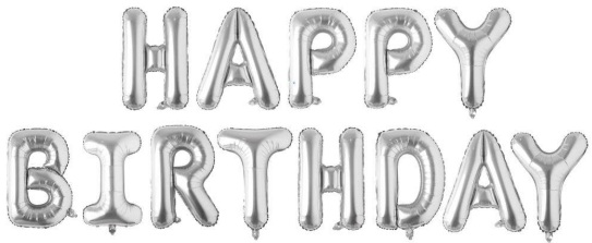Happy Birthday Gümüş Set