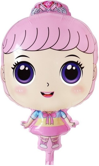 Kız Folyo Balon Pembe