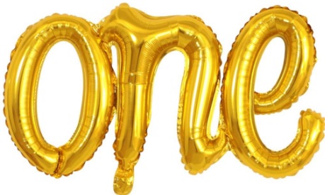 ONE Gold Folyo Balon