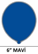 6 inc mavi su balonu