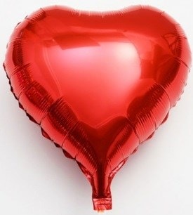 kirmizi kalp folyo balon 36 inc
