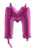 m harfi fusya ruby folya balon 14 inc 38 cm